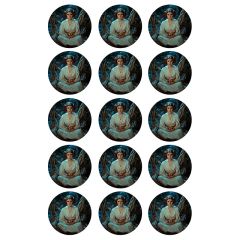 Oblea de la Princesa Leia - 5 cm (15) - María Lunarillos