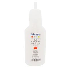 Purpurina líquida blanca (Glitter Glue) - Artemio