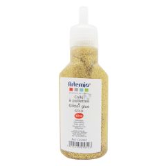 Purpurina líquida dorada (Glitter Glue) - Artemio
