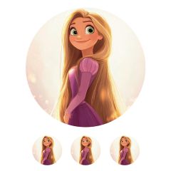 Oblea Rapunzel - 20 cm - María Lunarillos