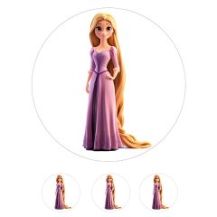 Papel de azúcar de la Princesa Rapunzel- 20 cm - María Lunarillos