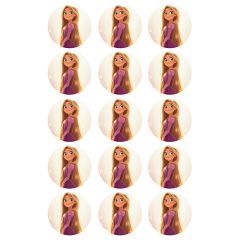 Oblea Rapunzel - 5 cm (15) - María Lunarillos