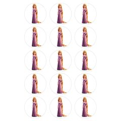 Oblea de la Princesa Rapunzel - 5 cm (15) - María Lunarillos
