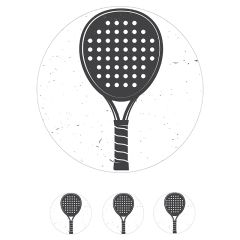 Papel de azúcar de Pala de Padel - 20 cm - María Lunarillos