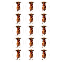 Papel de azúcar de Raya - 5 cm (15) - María Lunarillos