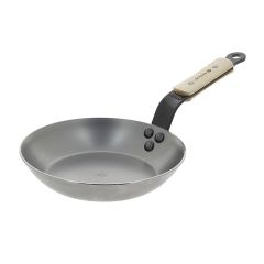 Sartén con mango de madera de haya 24 cm - Hierro mineral B - De Buyer
