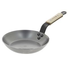 Sartén con mango de madera de haya 28 cm - Hierro mineral B - De Buyer