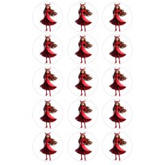 Oblea de Scarlet Witch - 5 cm (15) - María Lunarillos