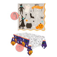 Servilletas de papel con ondas Happy Halloween (16) - Meri Meri + REGALO mantel