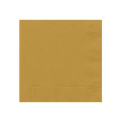 Servilletas de papel pequeñas doradas 12,5 cm (20)