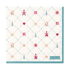 Servilletas de papel Clarina White (20) - GreenGate