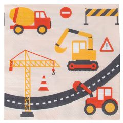 Servilletas vehículos de la construcción (20) - My Little Day