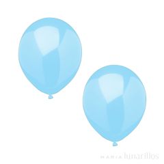Globos azul claro (10) - Papstar