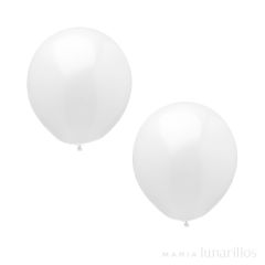 Globos blanco (10) - Papstar