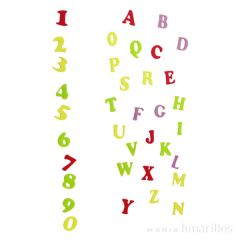 Cortadores tappit letras y números mayúsculas Art Deco (3) - FMM