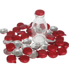 Tapas de aluminio para botellita de cristal (50) - Dotcomgiftshop