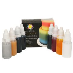 Colorantes para aerógrafo 14 ml (8) - Sin gluten - Sugarflair
