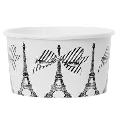 Tarrinas blancas Torre Eiffel y cucharitas (8) - Miss Étoile