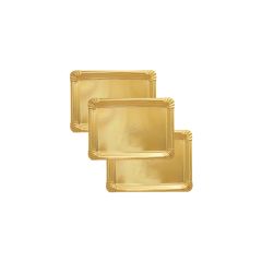 Bandejas de cartón doradas 10,5 x 17,5 cm (100)