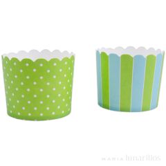 Cápsulas rígidas grandes verde-azul (12) - Städter