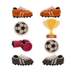 Figuras de azúcar fútbol (8) - Sin gluten - Dekora