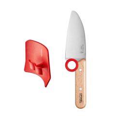 Set de cuchillo y protector de dedos Le Petit Chef - Acero inoxidable - Opinel