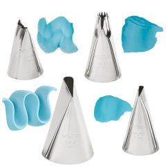 Boquillas Ruffle para pliegues (4) - Wilton