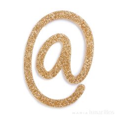 Signo "@" acrílico dorado brillante - Meri Meri