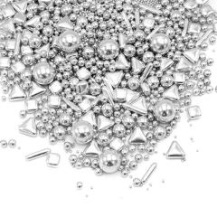 Sprinkles plateados Silver Explosion 190 g - Happy Sprinkles