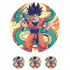 Oblea Dragon Ball 4 - 20 cm - María Lunarillos