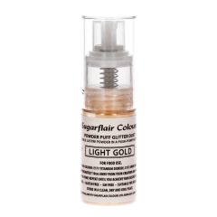 Spray de purpurina en polvo oro claro 10 g - Sugarflair