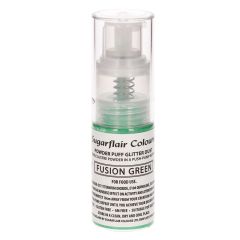 Spray de purpurina en polvo verde 10 gr - Sin gluten - Sugarflair