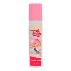 Spray efecto metalizado rosa 100 ml - Funcakes