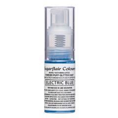 Spray en polvo azul eléctrico 10 g - Sin gluten - Sugarflair