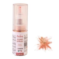 Spray de purpurina en polvo Pump Spray cobre 10 g - Sin gluten - Decora