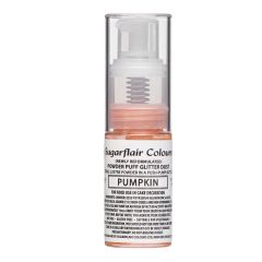 Spray de purpurina en polvo naranja calabaza 10 g - Sugarflair