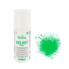 Spray Velvet efecto terciopelo verde 100 ml - Decora