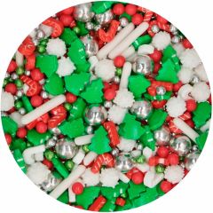 Sprinkles 3D Medley Christmas Wishes Navidad 70 g - Funcakes
