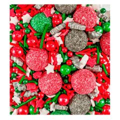 Sprinkles árboles y estrellas de Navidad de azúcar 90 g - Azucren