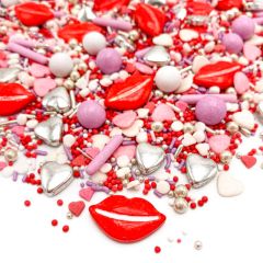 Sprinkles blanco, rojo y rosa I Love You 90 g - Happy Sprinkles