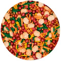 Sprinkles Medley Pumpkin Glow Halloween 70 g - Funcakes