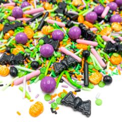 Sprinkles murciélagos, calabazas Halloween Creepin' It Real 90 g - Happy Sprinkles