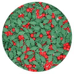 Sprinkles Holly Mix 55 g - Funcakes