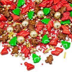 Sprinkles gorros y abetos Santa's favorite Navidad 90 g - Happy Sprinkles