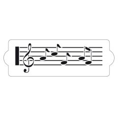 Stencil partitura de música 30 cm - Decora