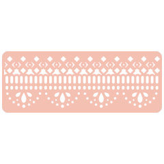 Stencil para contornos puntilla (nº 14), 29 cm - TodoStencil
