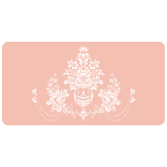 Stencil para contornos fuente rosas, 20 cm - TodoStencil