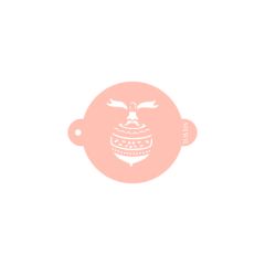 Stencil bola árbol de Navidad 9 cm - TodoStencil