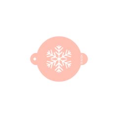 Stencil copo de nieve 9 cm - TodoStencil
