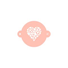 Stencil corazón de corazones 9 cm - TodoStencil